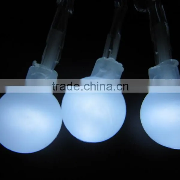 Christmas Light String Green Cable White Ball Light Wholesale Factory Wholesale in China photo-2