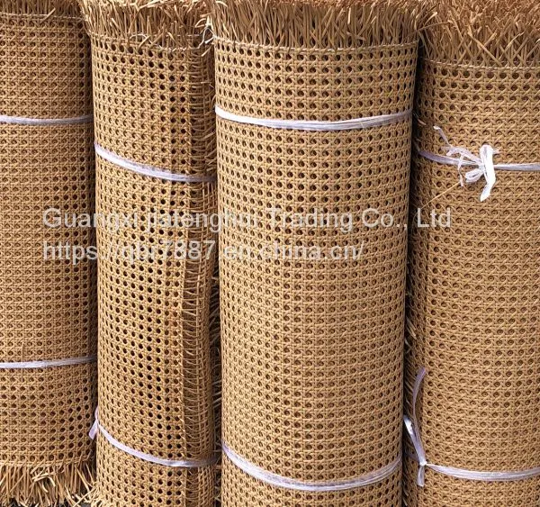 Natural Mesh Rattan Woven Material Indonesia Primary Color Real Imitation Rattan Octagonal Hexagonal Square Ceiling Veneer Decoration photo-3