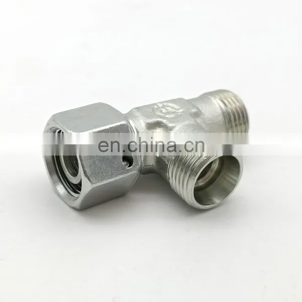 Bulkhead Swivel Male Run Tee Compression Equal Tee Fitting Double Ferrules Stainless Steel Tube Fittings photo-2