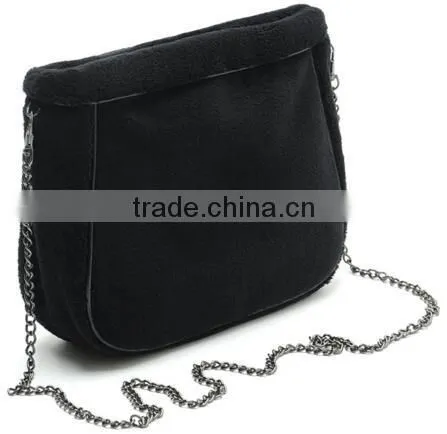 High Quality OEM Fleece Cosmetic Hand Bag,black Makeup Travel Pouch,toiletry Travel Vanity Artist Bag photo-2