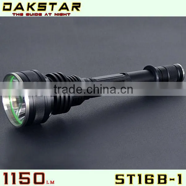 DAKSTAR NEW ST16B-1 XM-L 1150LM 18650 High Lumen High Power Tactical U2 LED Strobe Hunting Light With CREE