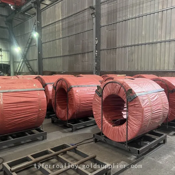 Ferro Silicon Calcium Cored Wire 13mm/ CaSiFe Wire Si55% Ca30 /CaSi Cored Wire photo-3