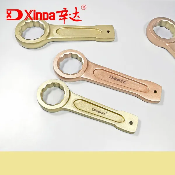Xinda Non Sparking Box Striking Wrench Ring Hammering Spanner Manufacturer Explosion Proof Tools