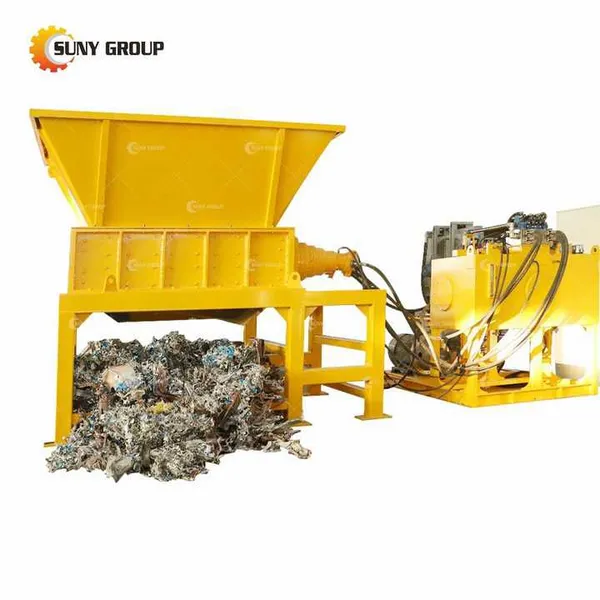 Scrap Metal Hydraulic Double Shaft Shredder for Recycling Plant photo-4