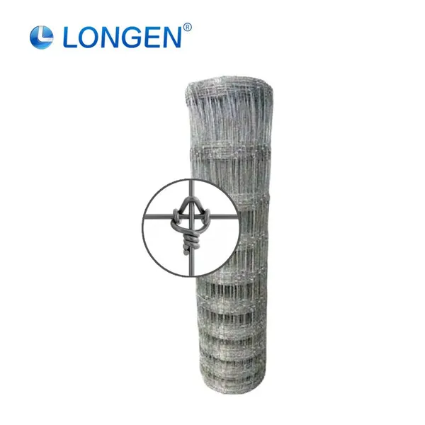 Galvanization Steel Wire Mesh, High-tensile Fixed Knot Wire Fence for Animal Containment and Security.