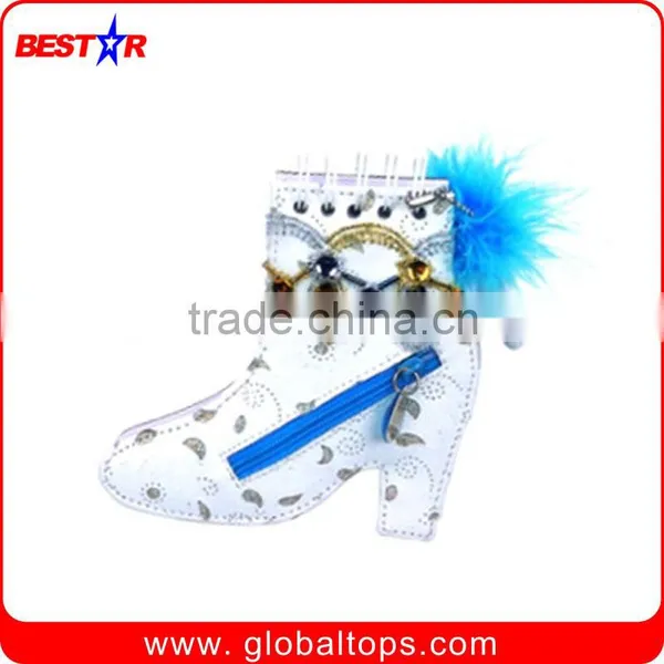 Novelty Spiral Memo Pad With Pen of Shoe Shape
