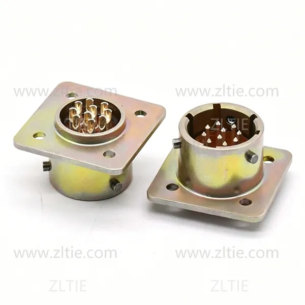 ZH127 Series Connector Shell Size 14 10pin Male Flange Socket Solder – СНЦ127-10/14ВП127-1-В photo-3