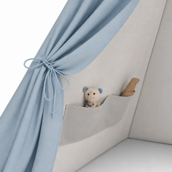Indoor Teepee Tent for Kids With Stars Led Lights - Pop-Up Playhouse for Boys and Girls photo-4