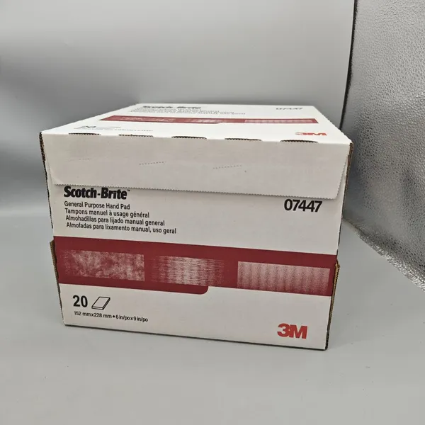 3M 7447 Industrial Scouring Pad 6*9Inch Hand Pad Rectangular Scouring Pad High Quality Non-Woven for Polishing