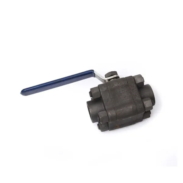 High Quality Three Piece Threaded Forged Steel Ball Valve photo-2