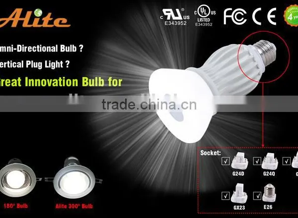 230vac Dimmable Led pl Bulb Light 9w CRI80 photo-2