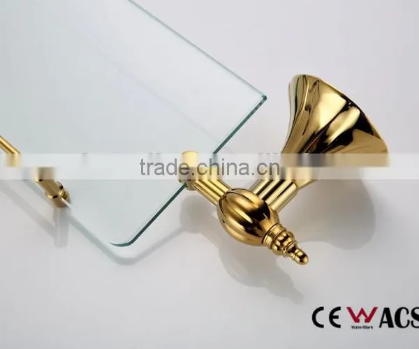 Titanium Bathroom Glass Shelves Bathroom Fittings Bathroom Accessaries Bath Glass Shelf photo-6