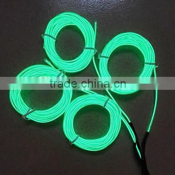 2.3MM Green Party Decoration Lights EL Luminescent Cable photo-2