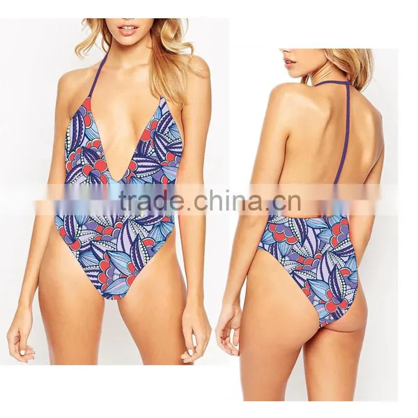 (ODM/OEM Factory)OEM Hot Sexy Girls Custom Print Bikinis, Custom Coast Wrap Bikini Top photo-5