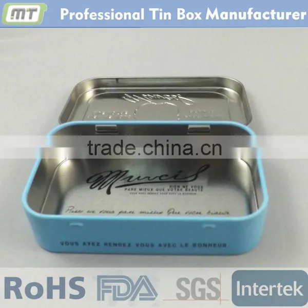Rectangular Hinged Metal Tin Box for Pomade Quality Choice photo-4