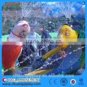 Amusement Park Equipment, Popular Spin Rides, Rotate Amusement Rides, Fight Shark Island, Water Shooting/ Laser Shooting photo-4