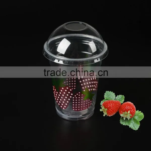 Cold Drinking Plastic Cup With Dome Lid / Beverage Cups With Transparent photo-5