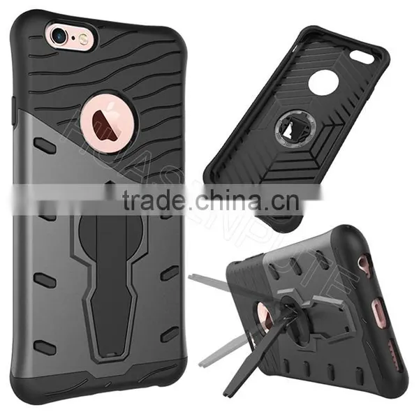 Hybrid Shockproof Hard TPU + PC Case Cover For IPhone6/6S, Stand Case Cover For IPhone6/6S photo-3