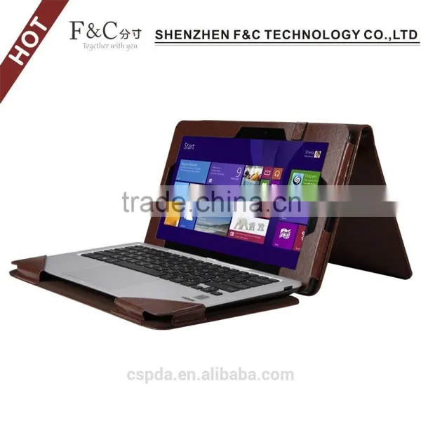 Factory Price 11.6 Inch Removable Leather Tablet Keyboard Cover Case for Asus Transformer Book T200 photo-5