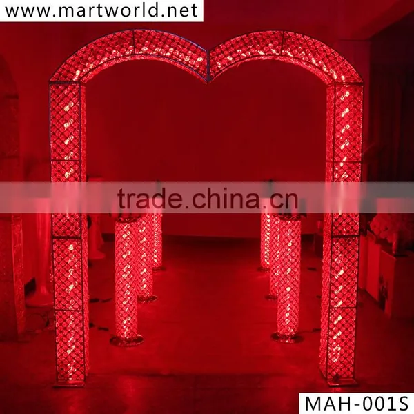Latest Crystal LED Backdrop Wedding Decoration; Wedding Backdrop Decoration for Event&party(MAH-001) photo-3