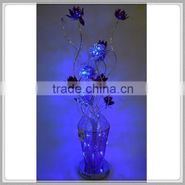Aluminium Table Lamp Pruple Fire Dagon Flower Wire RGB Led Table Lamp Indoor Table Lamp photo-3