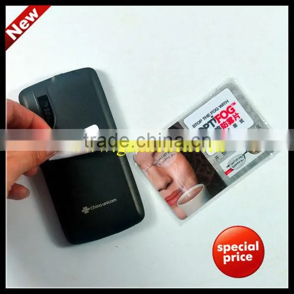 MIC4125 Customized Logo and Paper Card Micro Fiber Sticky Phone Cleaner With Opp Bag Individual Package