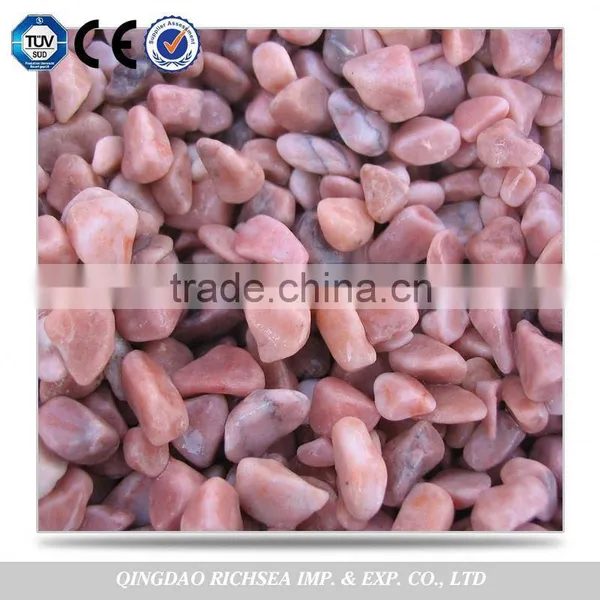Credible Supplier Red Color Mixed Decorative Polished Pebble photo-3