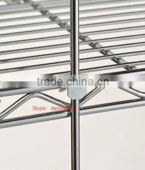 Three Sided 4 Shelf Cart 18"D x 36"W x 69"High With Rods and Tabs photo-3