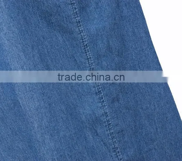 2015 Fashion Hot Girl Sexy Backless Cross Spaghtti Strap Denim Dress photo-6