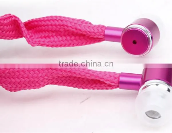 3.5mm Jack Earphones Shoelace Earphones China Wholesale Promotional OEM Design photo-3