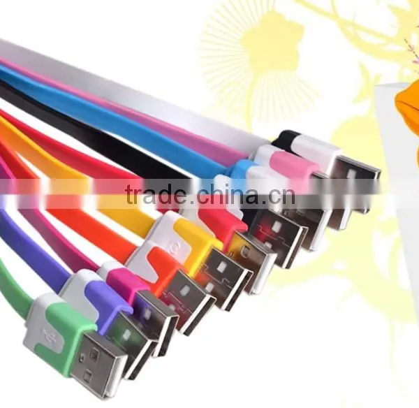 For IPhone USB Cable 100% Original Charger Cable Noodle Design,For Mobile Phone photo-2