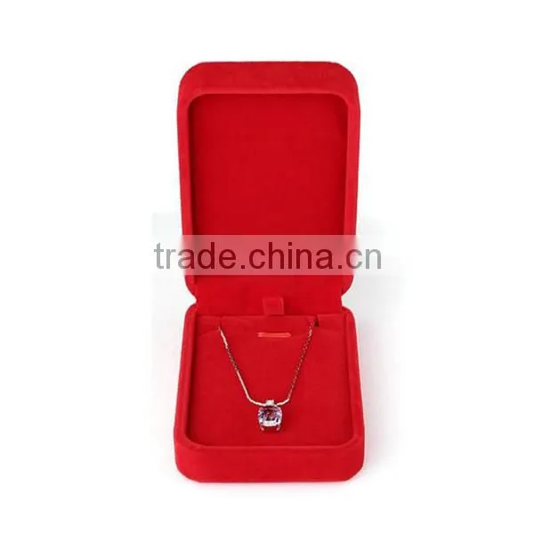 Custom Flock Jewelry Boxes Pendant Box photo-3