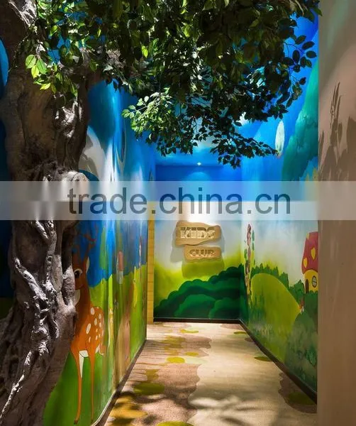 High Quality Modern Leaf Printed Carpet for Hotel photo-2