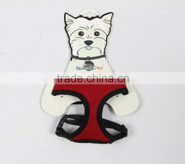 Speedy Pet Brand Breathable Light Dog Harness Red/black Pet Harness S Size photo-4