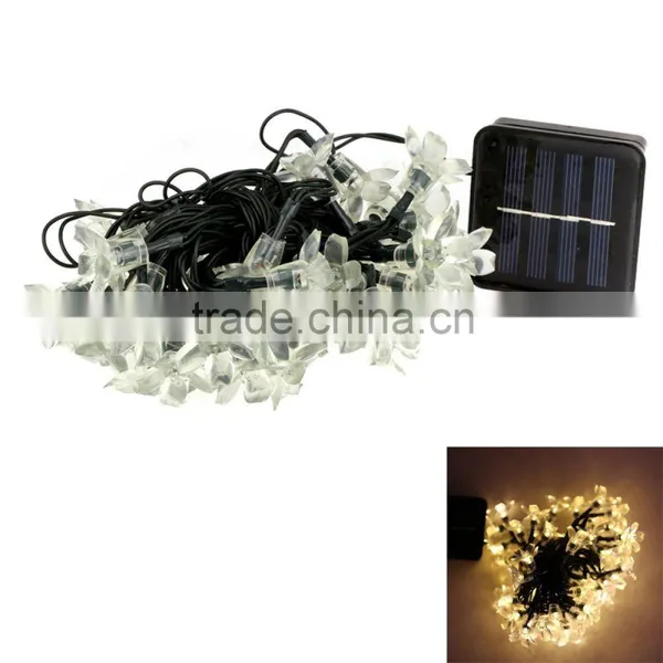 New Arrival 6 Colors 50 LED Solar Christmas String Light Outdoor Fairy Flower Blossom Decoration Mas Wedding Party Garden Light photo-3