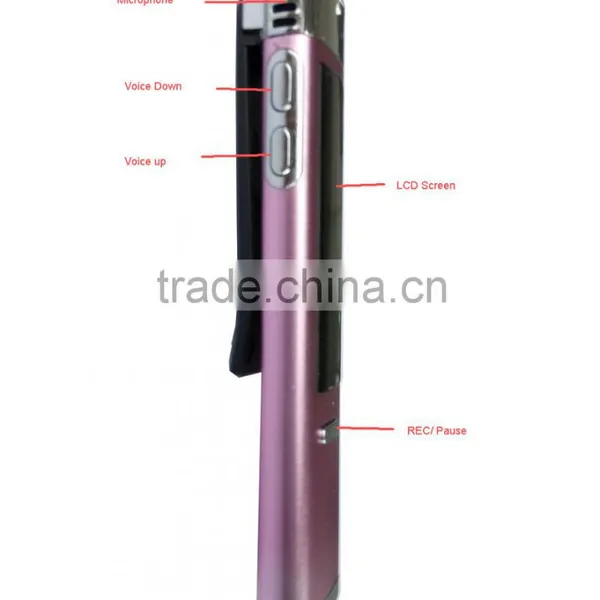 Fashion Design Mini OLED Screen 160maH Lithium Battery Long Distance Voice Recorder With Clamp GC-F1 photo-3