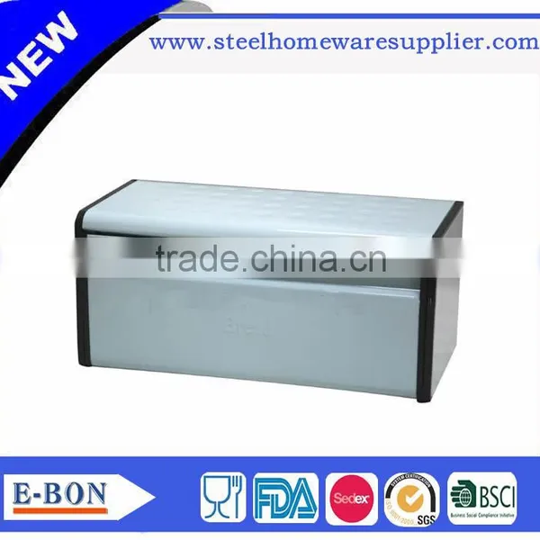 High Quality Color Painting Stainless Steel Bread Bin photo-2