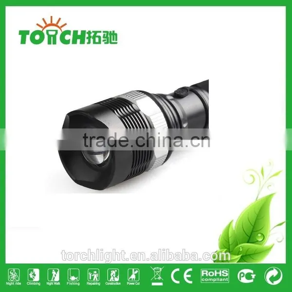 High Power 3 Modes Flashlight Bike Light Zoomable Waterproof Camping LED Flashlight Recharger Flash Light photo-3