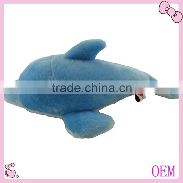 Lovely Stuffed Plush Blue Dolphin Toy photo-2