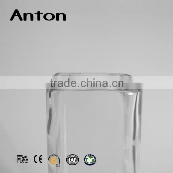 Hot Sale 520ml Tall Square Aroma Glass Reed Diffuser Bottle With Rattan Stick and Cork photo-4