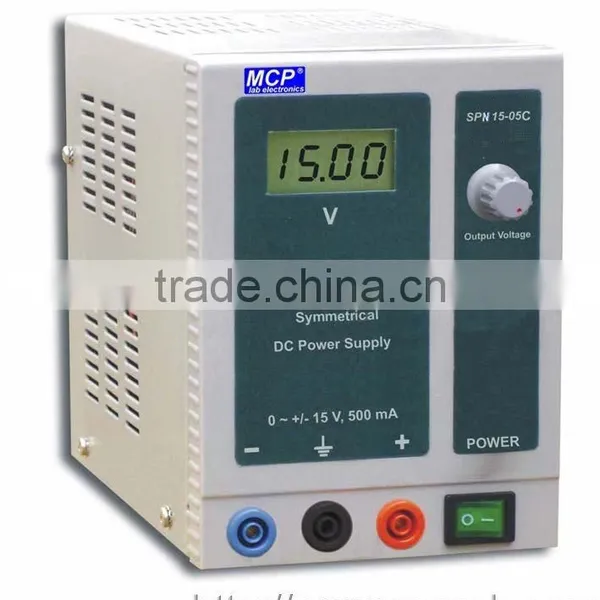 SPN15-05C - Symmetric dc Power Supply 15V 500mA / Student Power Supply