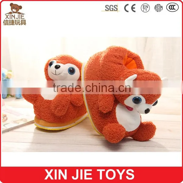 2015 Newest Plush Bear Slippers Good Quality Plush Slippers Manufactuer Winter Warmly Plush Slippers photo-3