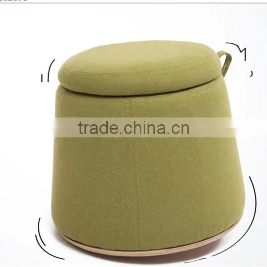 Hot Sale Creative Fabric Round Change Shoe Stool Y404