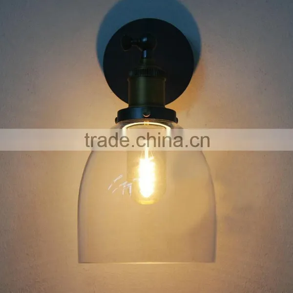 hot sale RH creative Edison light Hemicycle Glass lamp II Ceiling light or wall light