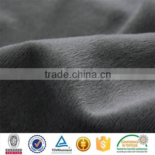100%polyester FDY 75D/144F Micro Minkee Fabric photo-6