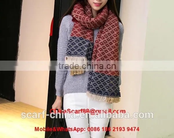Wholesale Wool Fringed Scarf photo-2
