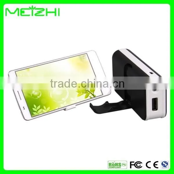2015 Promotional Items Mobile Stand Power Bank for Smart Phone , 4000mah Charging Treasure