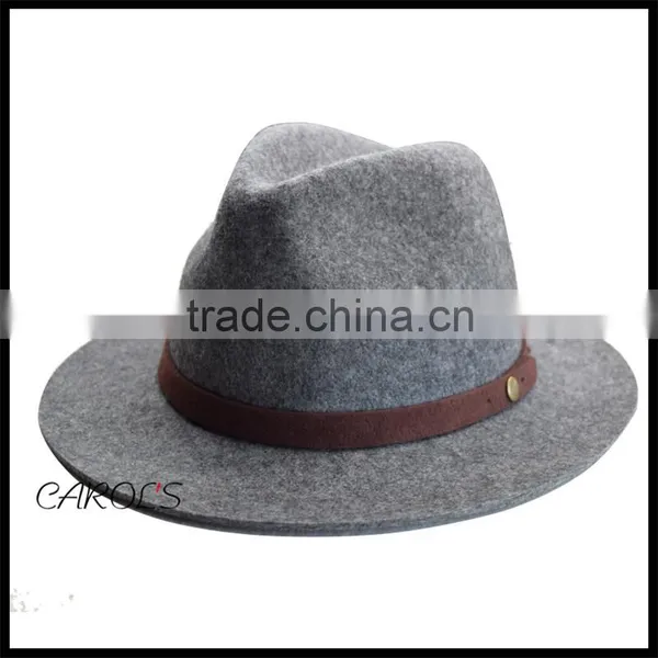 2016 Hot Sell High Quality Cheap Wide Brim 100% Australia Wool Snapback Hat