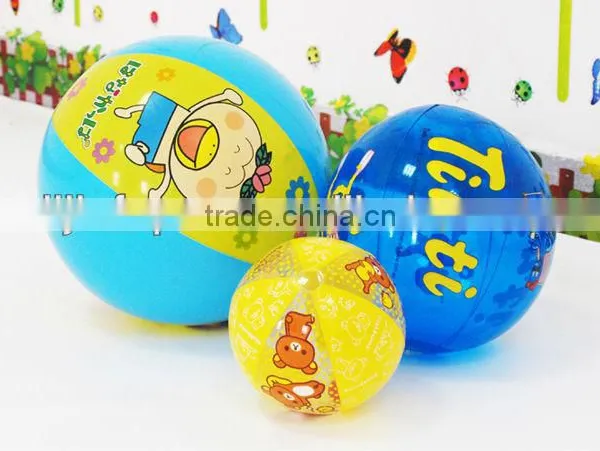 20cm Inflatable PVC Blue Beach Ball For Babys Toy Ball photo-6