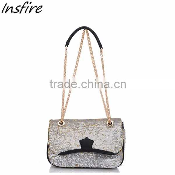 2016 China Shop Online Cheap Classcial Design Chain Sequins Bag photo-2